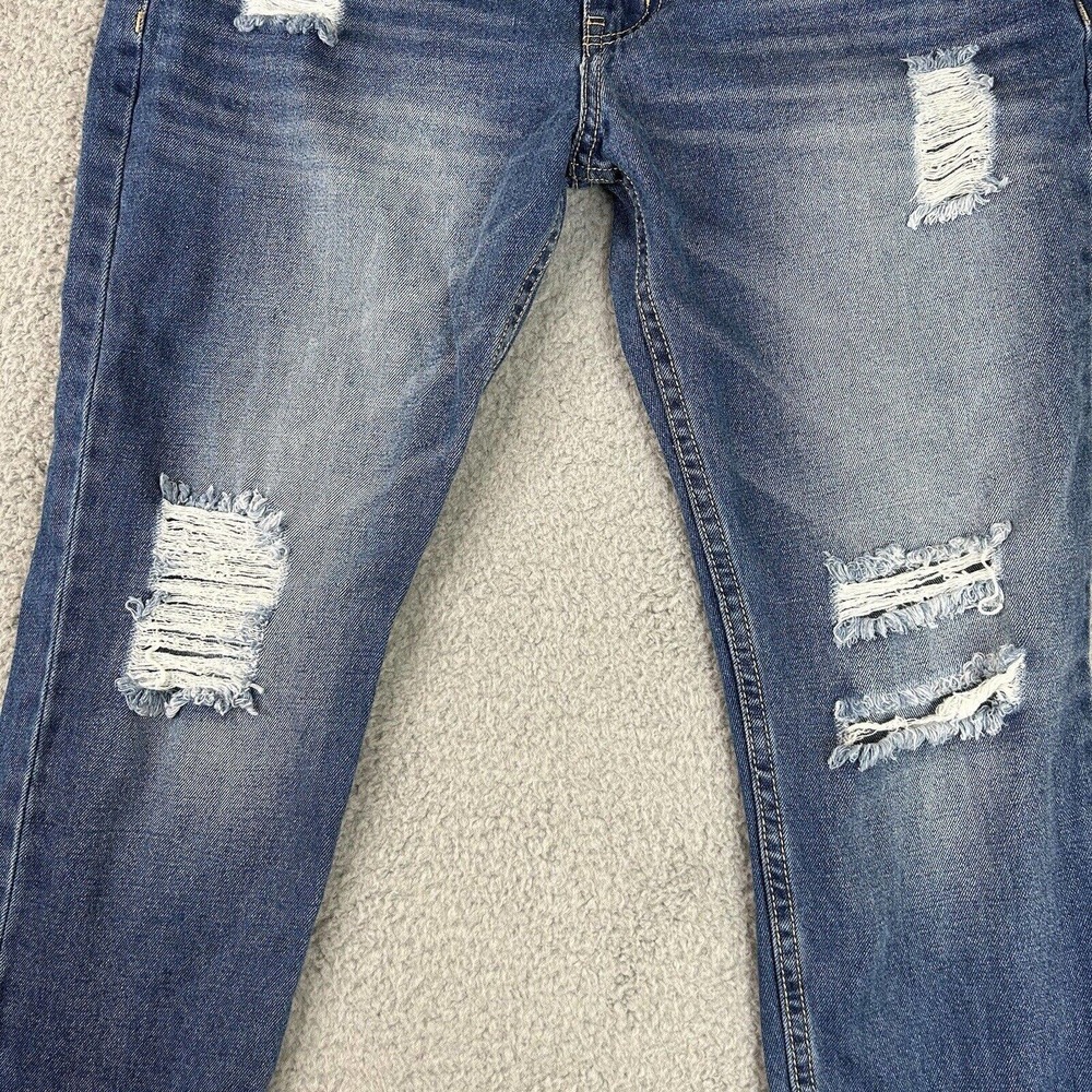 American Blue Jeans Womens 13 Juniors Premium Denim‎ Distressed Mid Rise - Picture 7 of 13